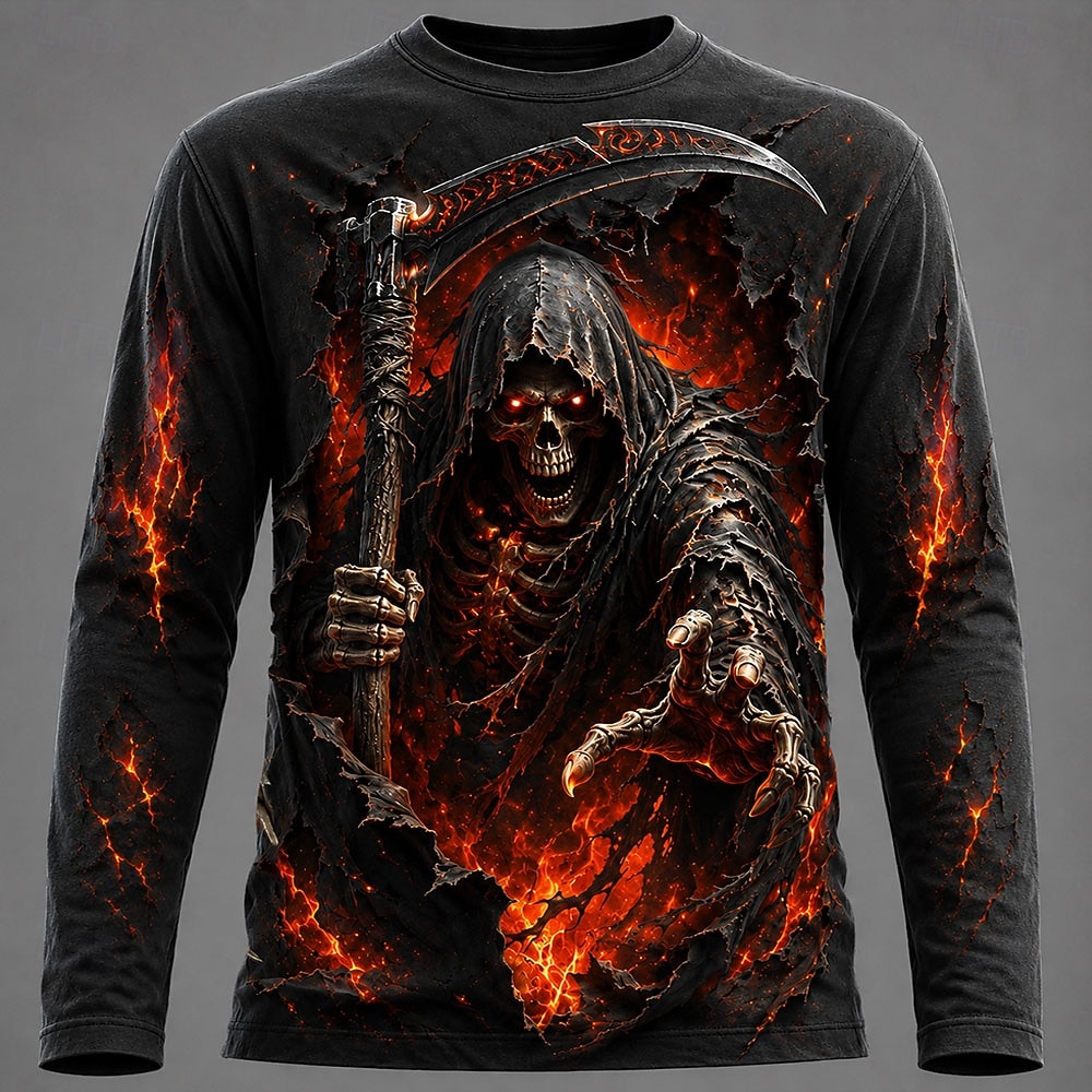 Electronic Gift - Halloween Men 3D Graphic Printed Long