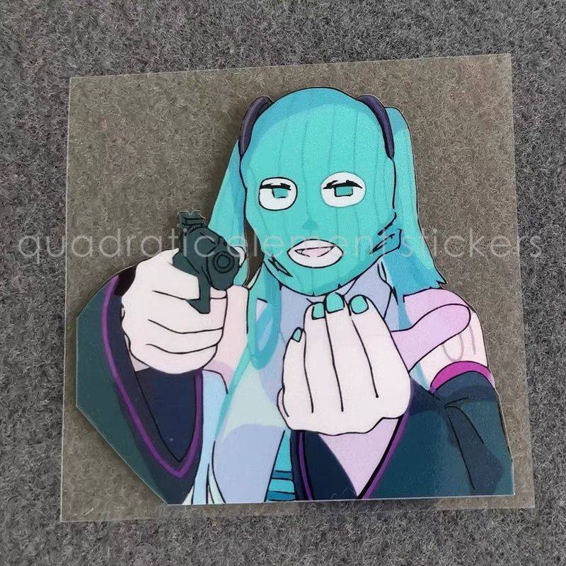 Electronic Gift - Miku Motorcycle Sticker Water Proof Electric