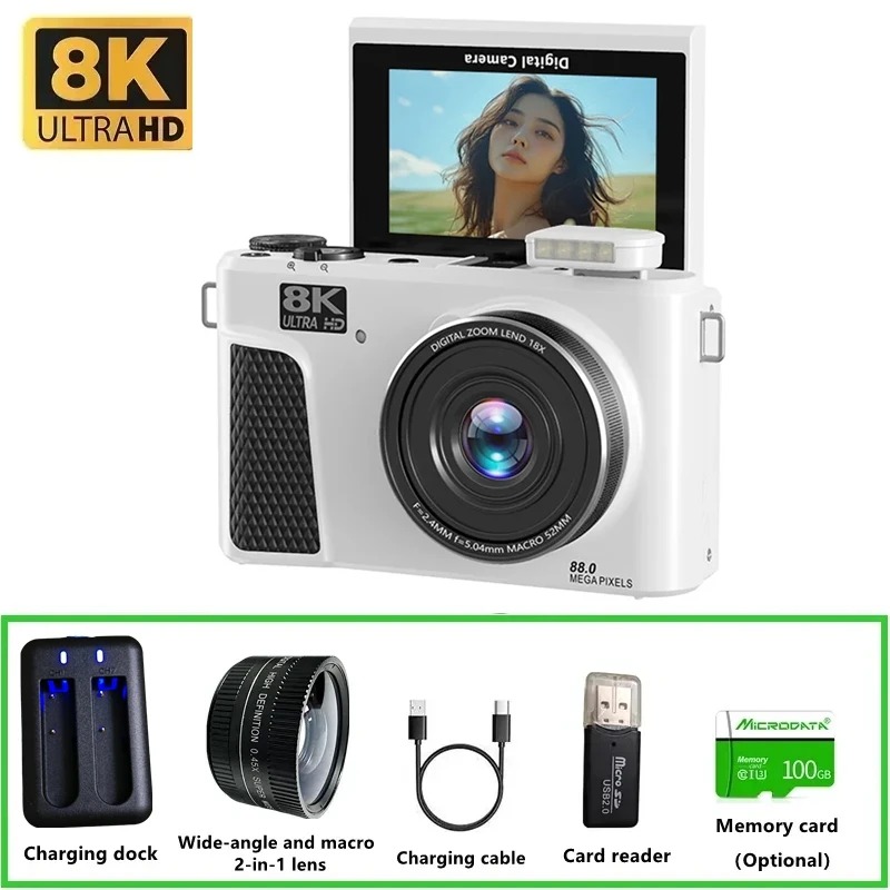 WD300 8K Digital Camera 88MP v - đánh giá và giá Electronics Home Gadgets