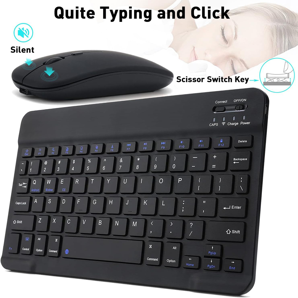10 lnch Wireless  Bluetooth Mi - đánh giá và giá Wireless Keyboard Mini