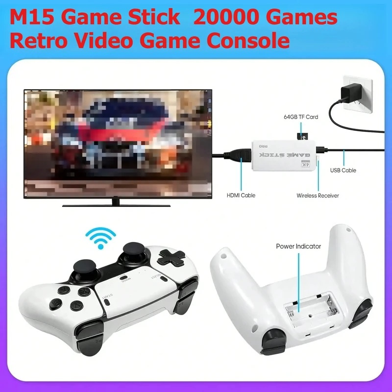 M15 Retro Video Game Stick 2.4 - đánh giá và giá Retro Game Controller Usb