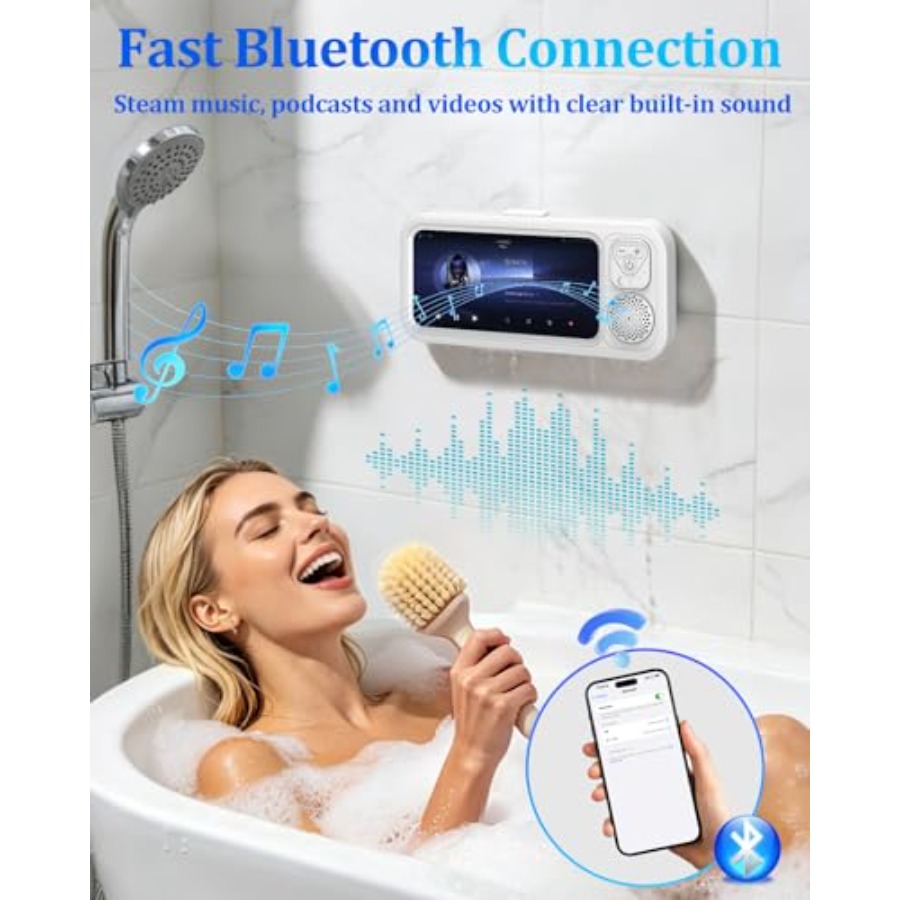 Shower Phone Holder Waterproof - đánh giá và giá Bluetooth Speaker Waterproof