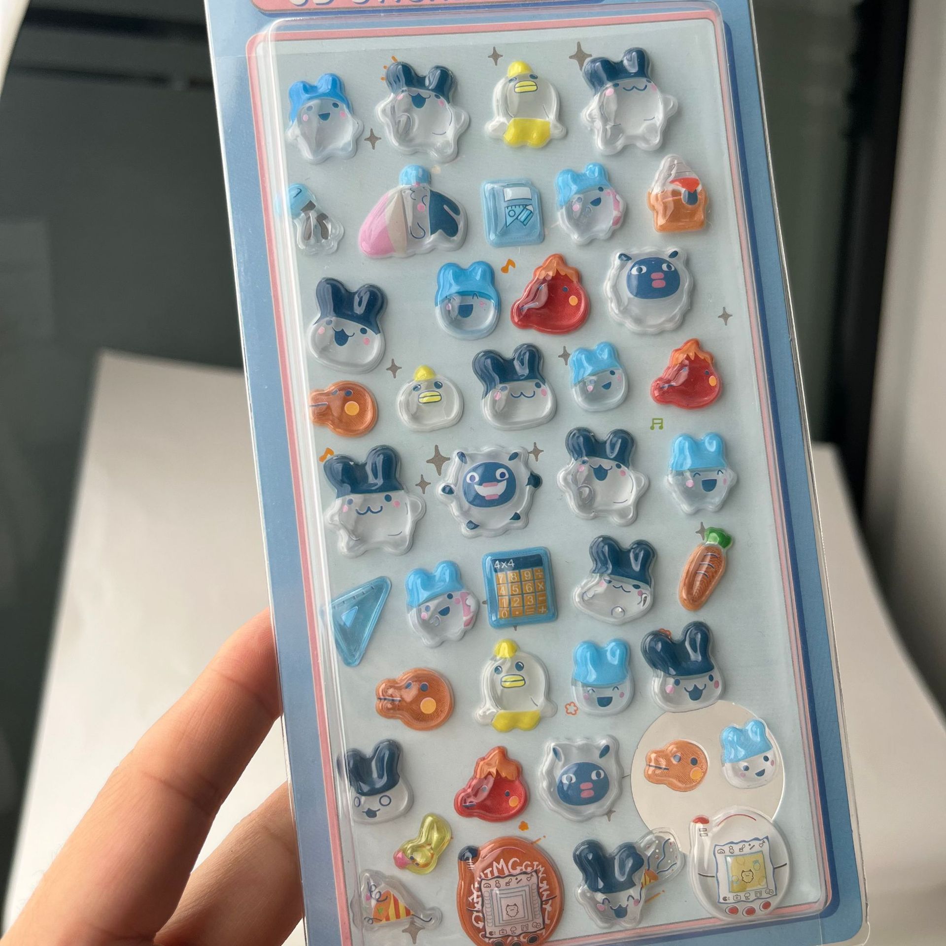 Cute Tamagotchi 3D Puffy Stick - đánh giá và giá Electronic Gift