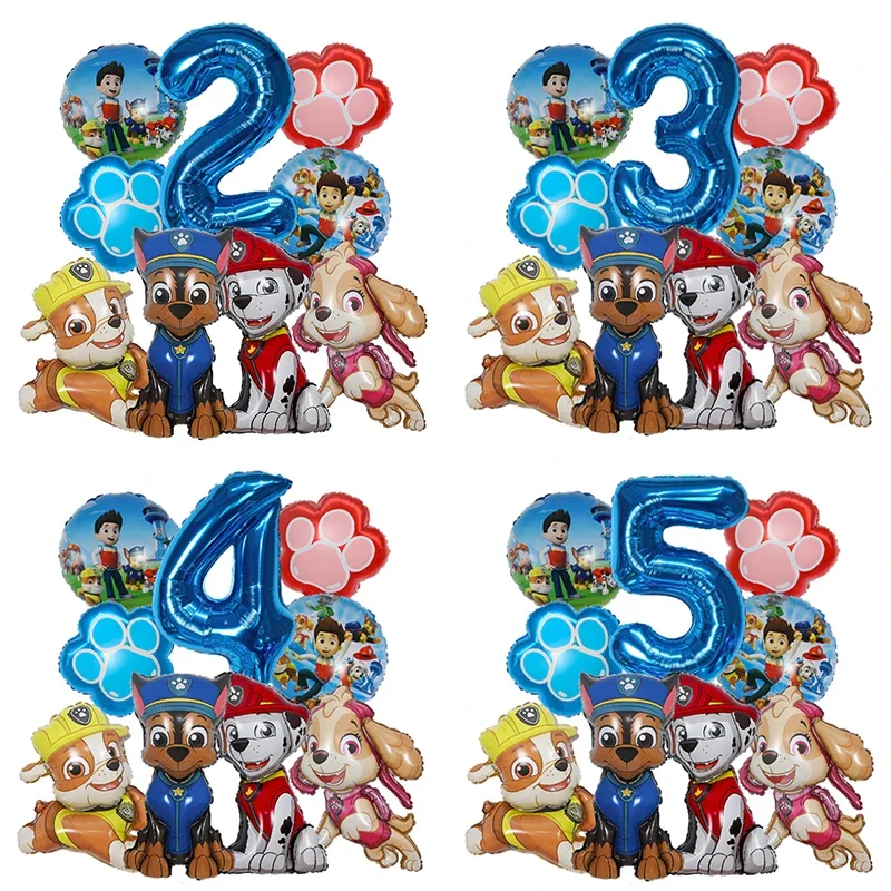 9pcs Cartoon Paw Patrol Foil B - đánh giá và giá Electronic Gift