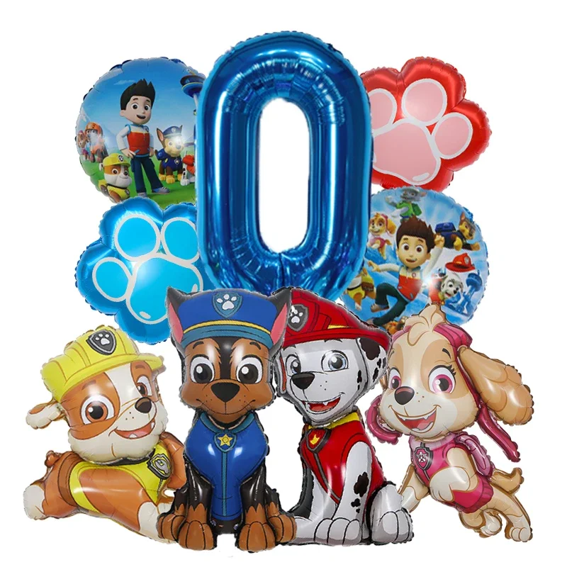 9pcs Cartoon Paw Patrol Foil B - đánh giá và giá Electronic Gift
