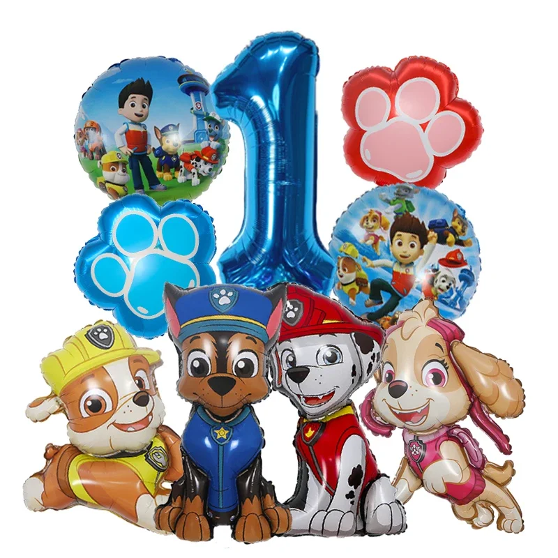 9pcs Cartoon Paw Patrol Foil B - đánh giá và giá Electronic Gift