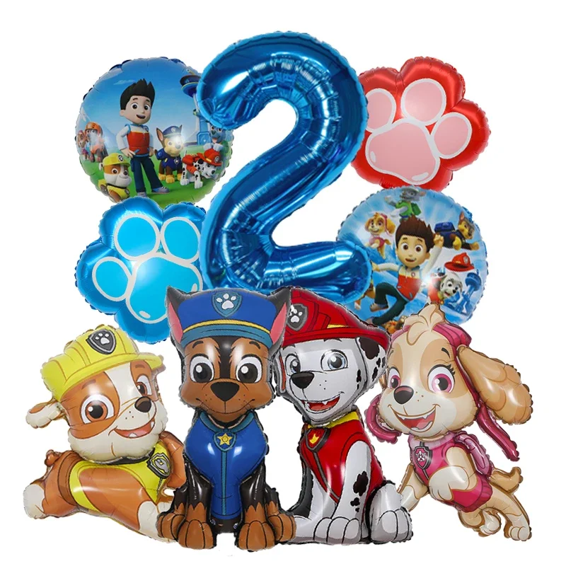9pcs Cartoon Paw Patrol Foil B - đánh giá và giá Electronic Gift
