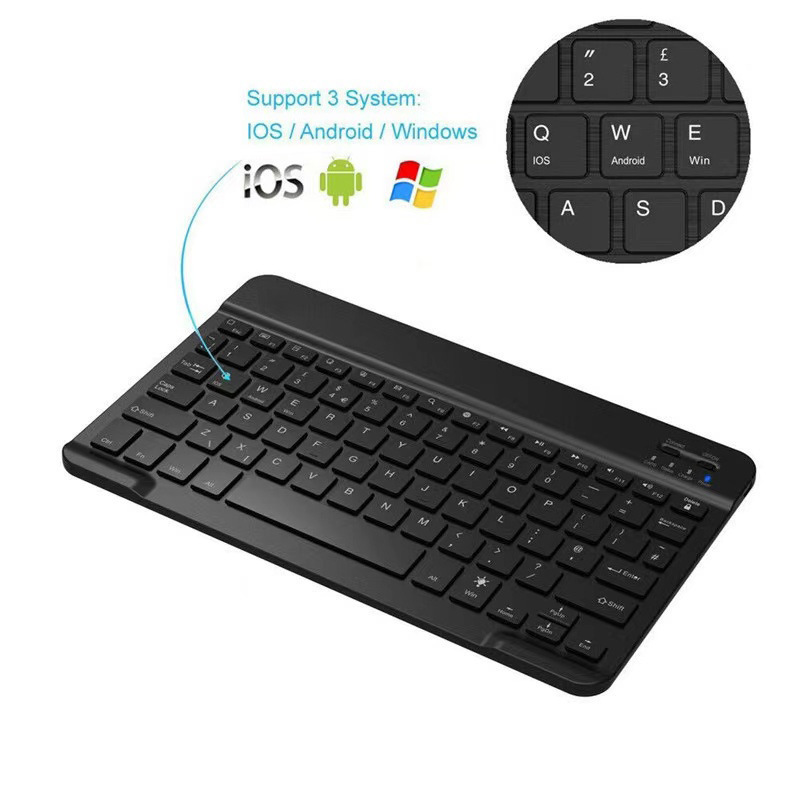 7 Colors RGB Bluetooth Keyboar - đánh giá và giá Wireless Keyboard Mini